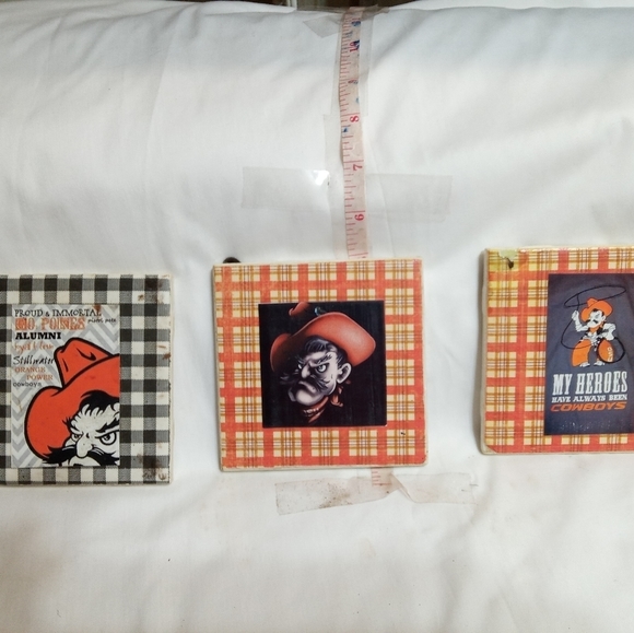 𝅺osu Cowboys coasters. (set of 3) - Picture 2 of 3